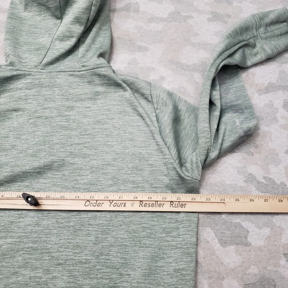 Under Armour Sweatshirt Mens Large Green ColdGear Hoodie Outdoors Pullover